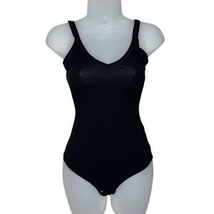 INTIMISSIMI Women’s Black Ultraleight Supima Tank Top Bodysuit